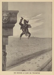 Zelfmoord bij de Arc de Triomphe